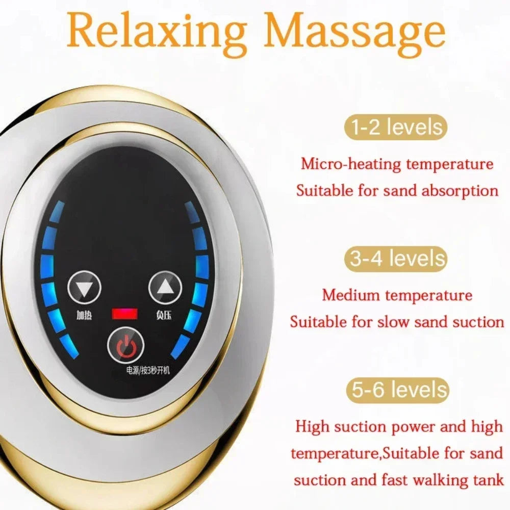 Emeka Anti Cellulite Massager Electric Scraping Massager with Suction Cup Rechargeable Home Fat Burner Relief Scraping Massager