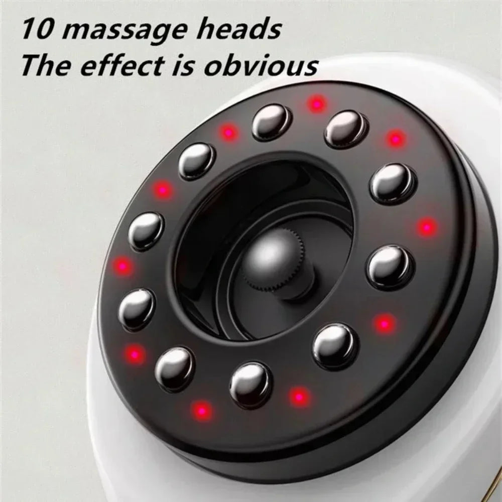 Emeka Anti Cellulite Massager Electric Scraping Massager with Suction Cup Rechargeable Home Fat Burner Relief Scraping Massager
